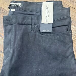 NWT Authentic Burberry London Slim Leg Black Men’s Denim Pants 40L US and 40L EU